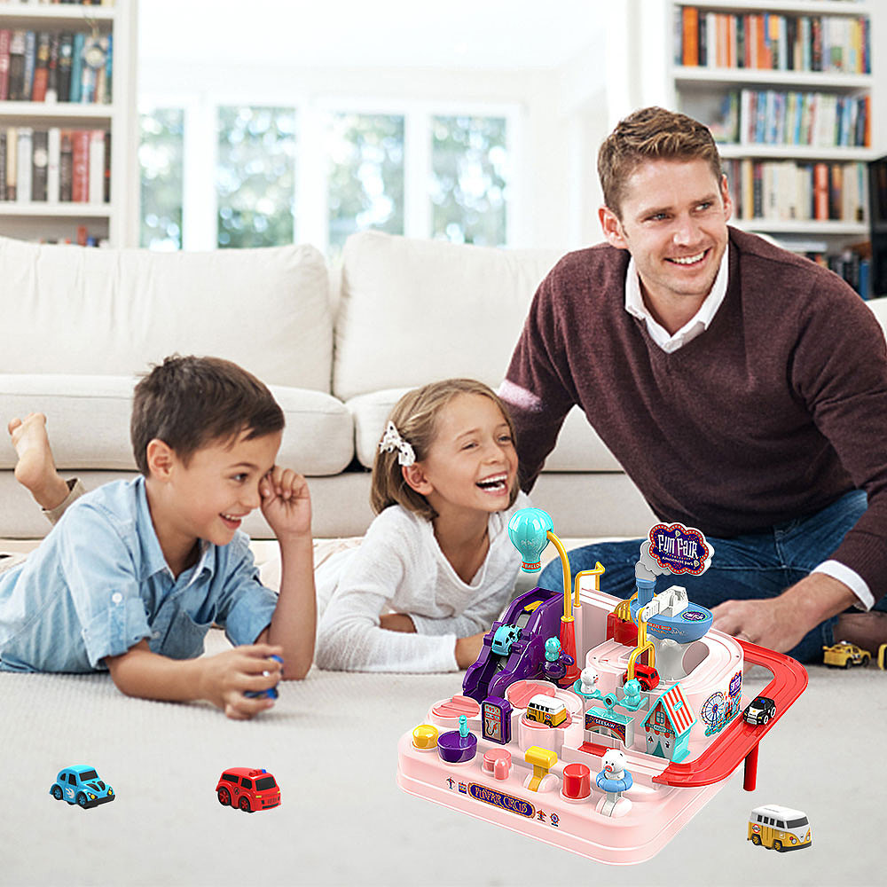 益智玩具车停车场轨道车