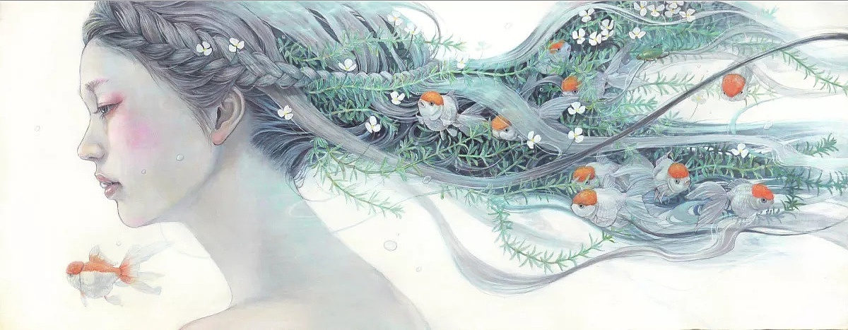 日本画家平野美保的插画（图ZNTczMzUzNDg=） - 艺术插画 - 站酷设计师Mr周先生原创素材 - 站酷ZCOOL