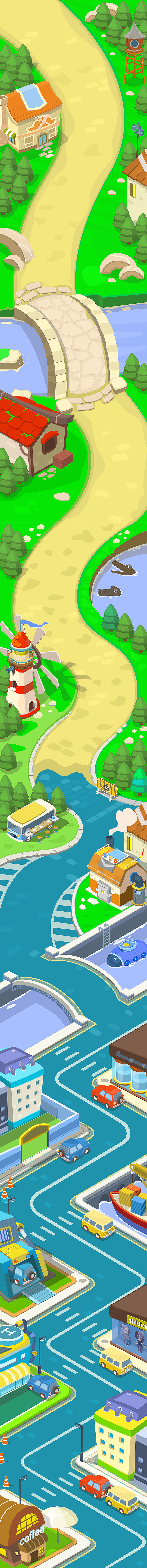 Q版选关场景（图ZODI5NzQwMTY=） - 游戏原画 - 站酷设计师道友莫怪原创素材 - 站酷ZCOOL