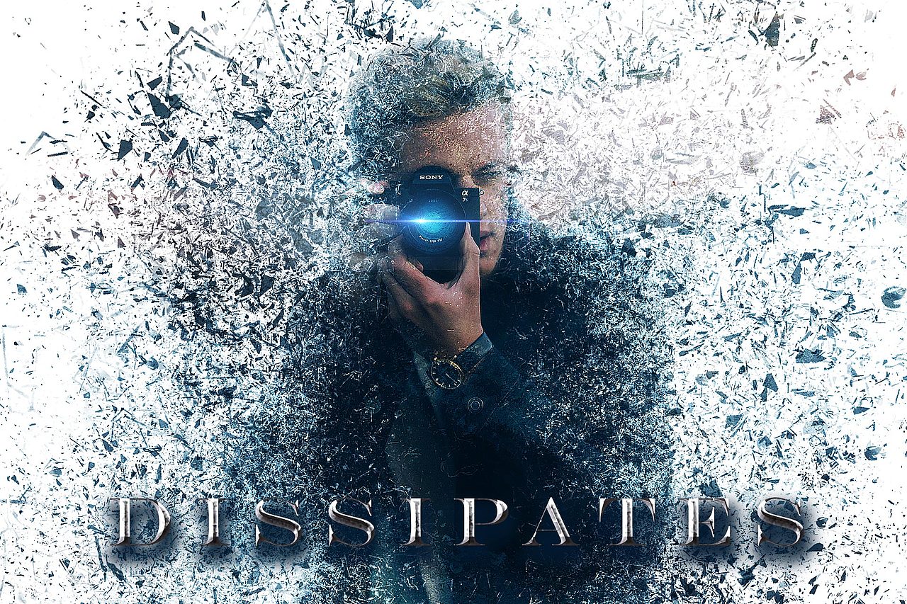 粒子消散效果海报