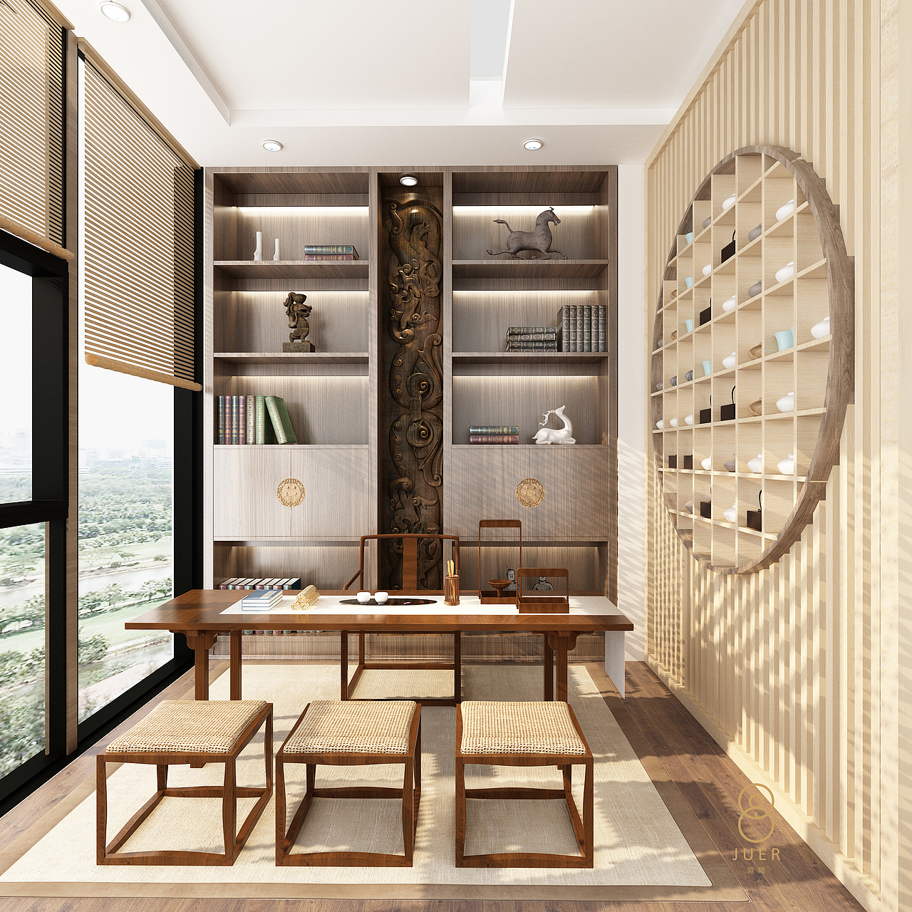 都市禅房禅修空间佛堂空间