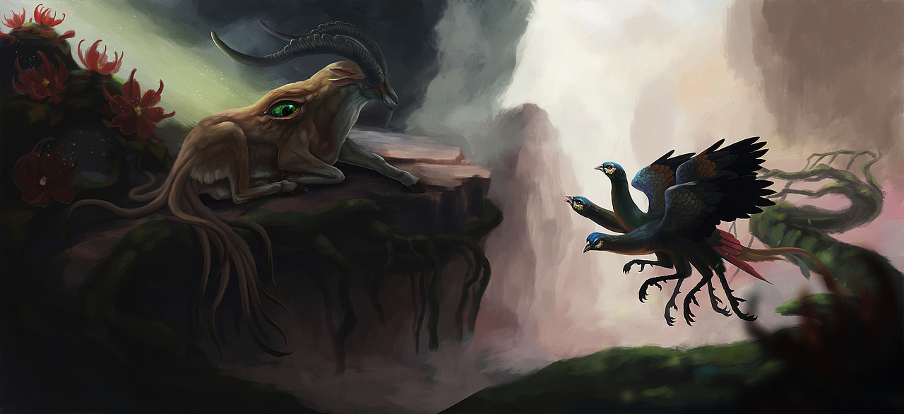 山海经（图ZNTA3NTU3NTI=） - 概念设定 - 站酷设计师冷饺原创素材 - 站酷ZCOOL