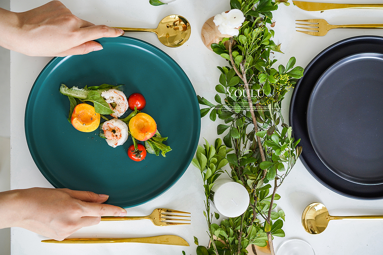 仪式感餐桌上一抹绿（图ZMTYyNjk1MDA4） - 产品摄影 - 站酷设计师有鹿摄影视觉YOLU原创素材 - 站酷ZCOOL