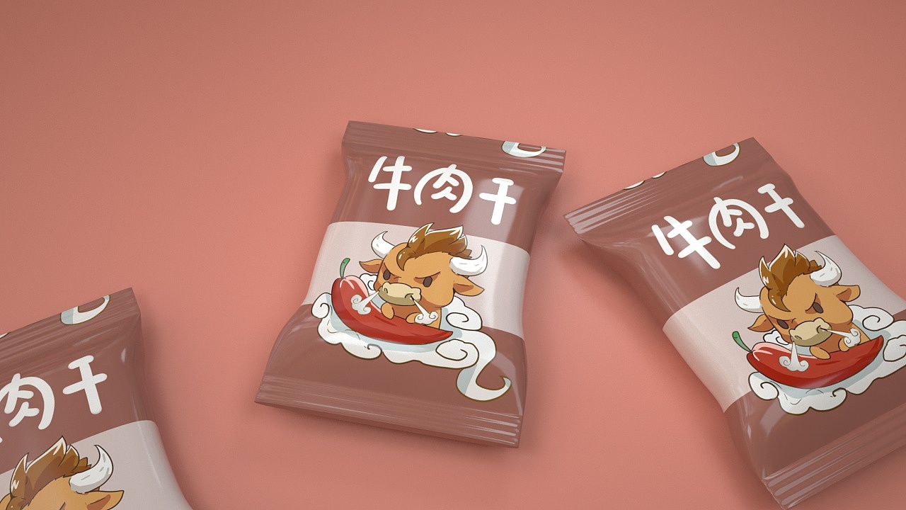 c4d零食包装效果图练习