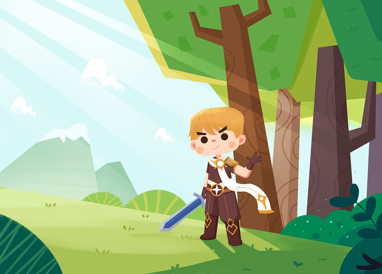 一组摸鱼（图ZMjMwMDIwNjE2） - 儿童插画 - 站酷设计师星期天不上发条原创素材 - 站酷ZCOOL