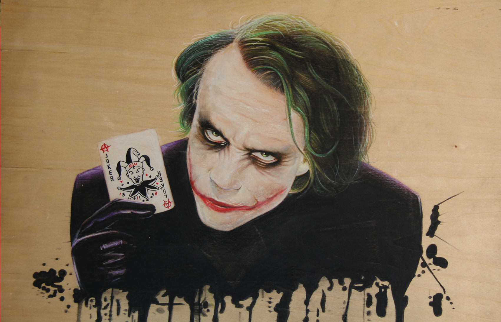 彩铅水溶画—joker小丑|纯艺术|彩铅|李健秋 - 原创作品 - 站酷