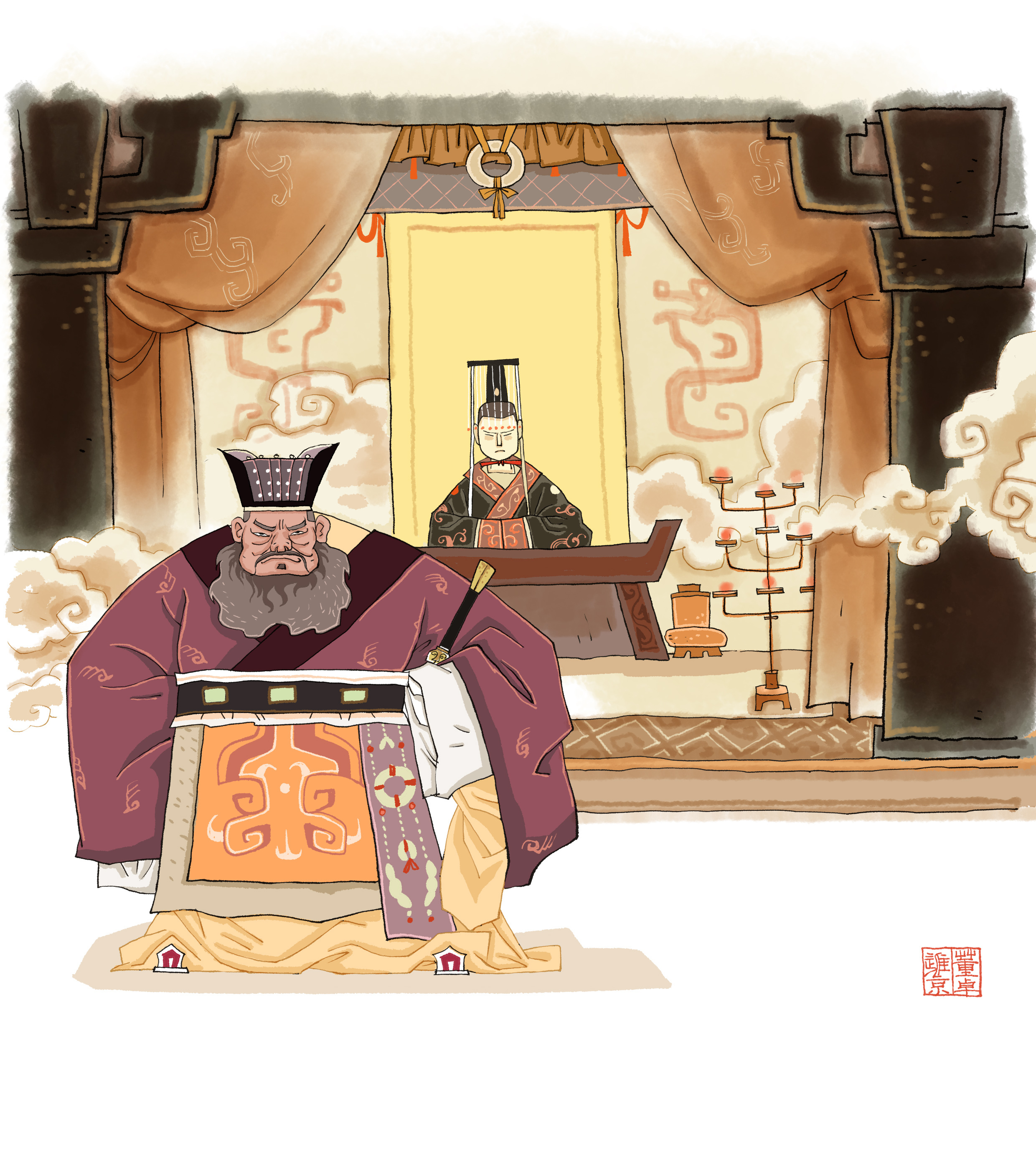三国文化卡通推广形象|动漫|单幅漫画|yuanbao112118 - 原创作品 - 站酷 (ZCOOL)