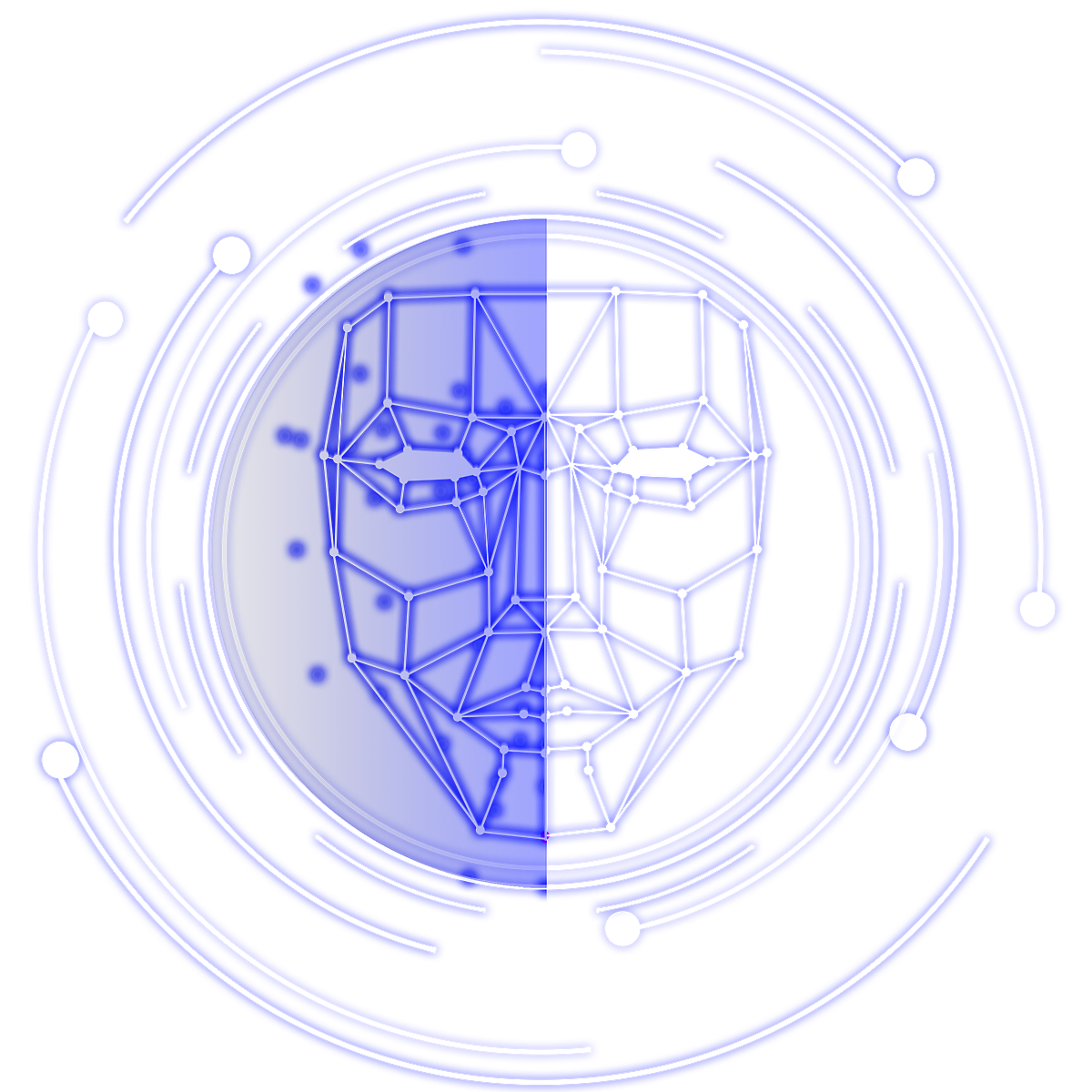 各种人脸扫描素材