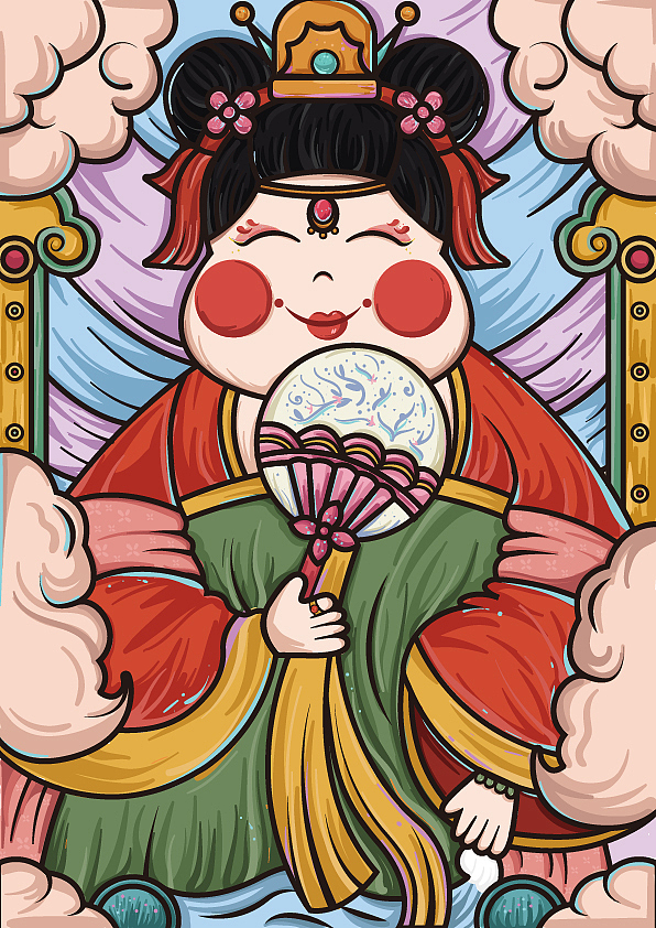 国潮插画（图ZMjM0MzUwMjcy） - 创作习作 - 站酷设计师小米不喝粥原创素材 - 站酷ZCOOL