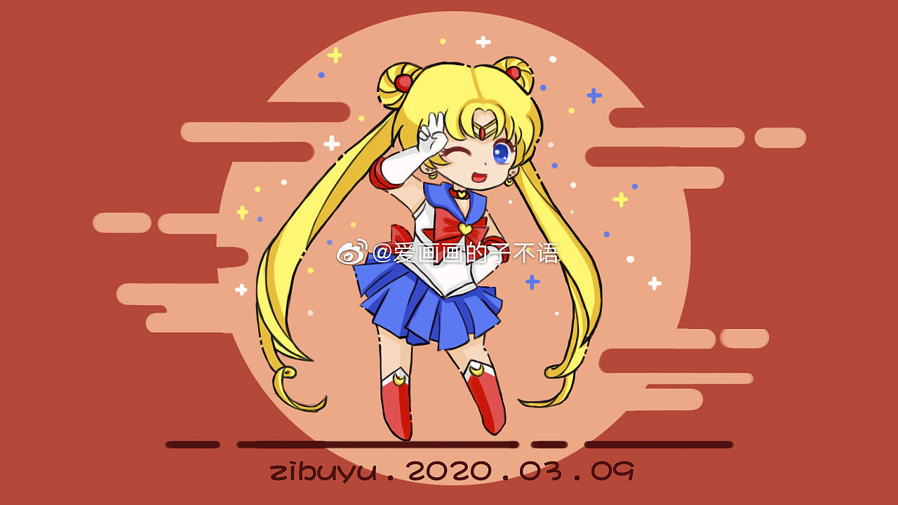 mbe 插画  美少女战士