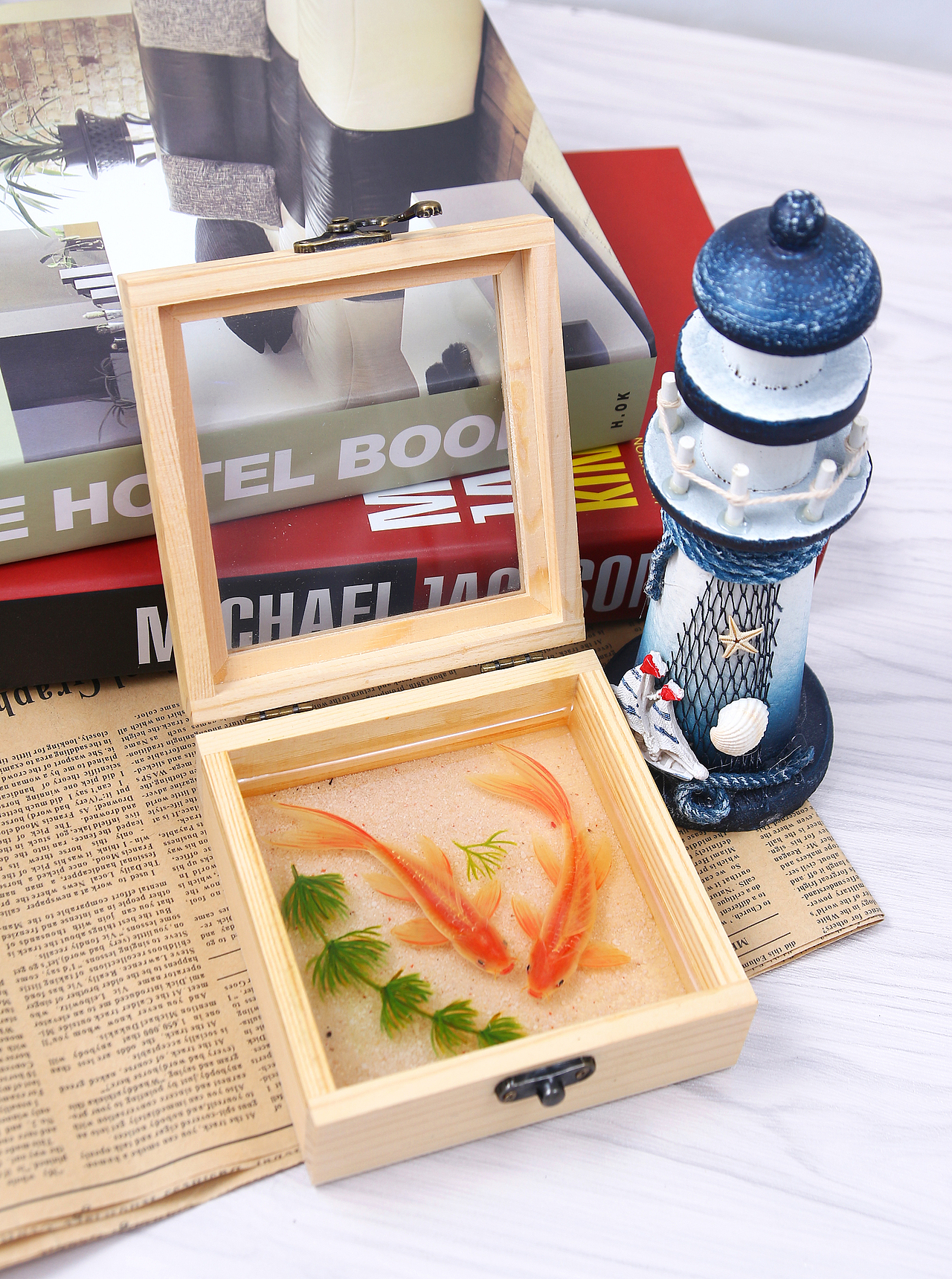 盒子里的永生鱼（图ZODg4NjQ0NTY=） - 工艺品设计 - 站酷设计师明明一只猫原创素材 - 站酷ZCOOL