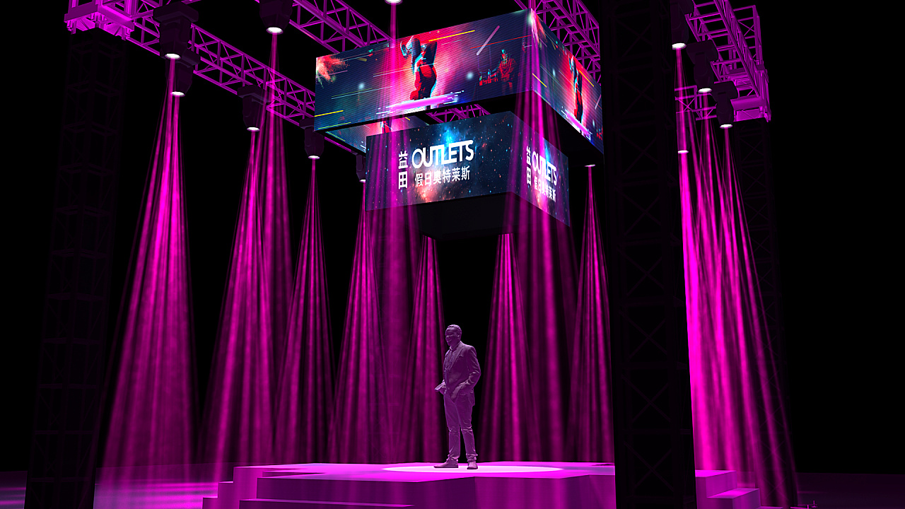 街舞大赛舞台效果图