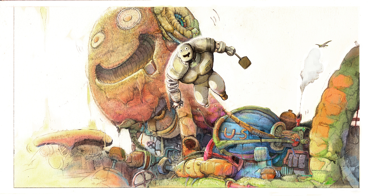 2年前 239 12 6 广州  |  插画师 收拾心情,把本科《蒸汽时代》第一张