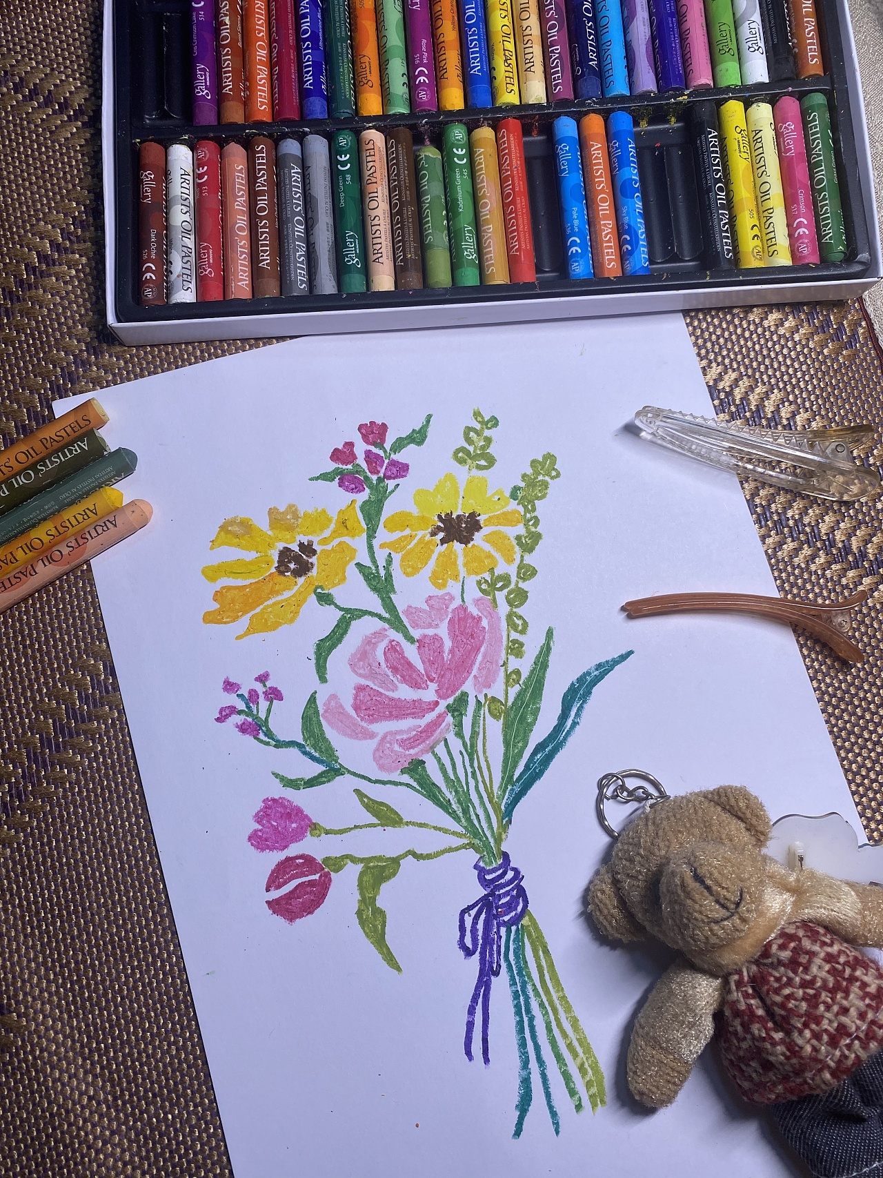 蜡笔画-花卉系列