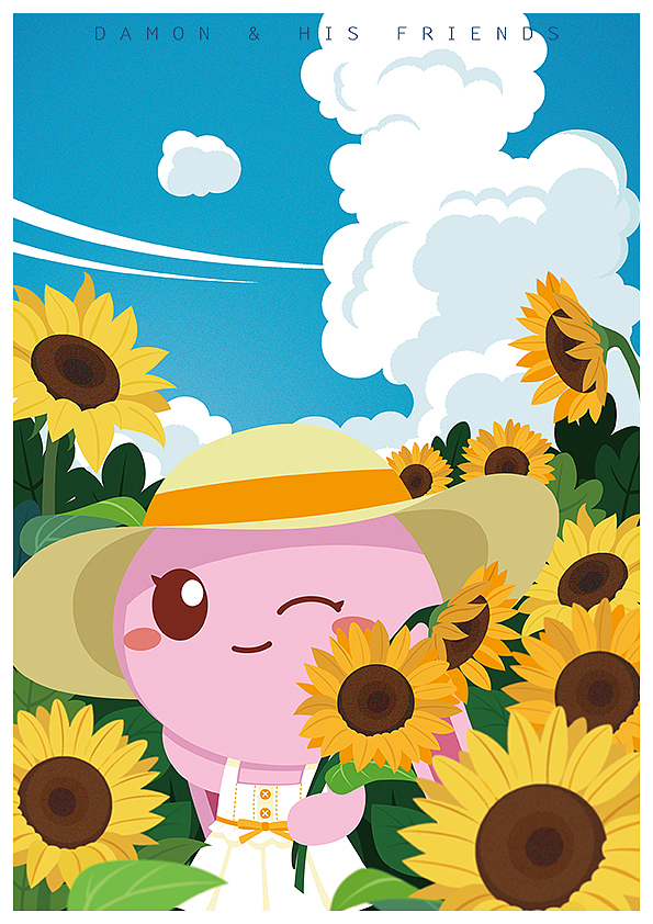 DAMON & HIS FRIENDS（图ZMTE5NjUyODMy） - 商业插画 - 站酷设计师不正经动画原创素材 - 站酷ZCOOL