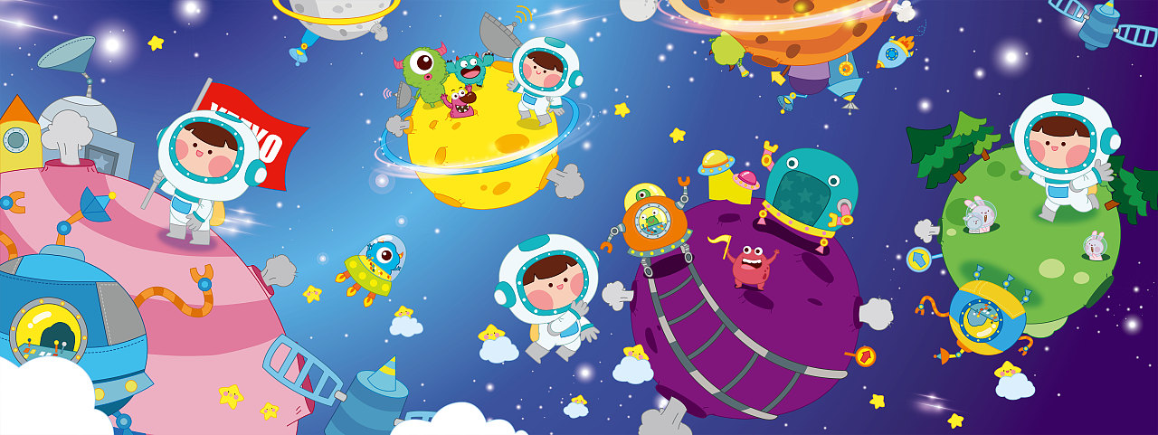 太空游（圖ZMTM4MDg3MDIw） - 商業(yè)插畫(huà) - 站酷設(shè)計(jì)師yeeyo原創(chuàng)素材 - 站酷ZCOOL