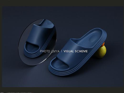 拖鞋拍摄 家居产品 静物拍摄 凉拖 撞色拍摄 鞋 
