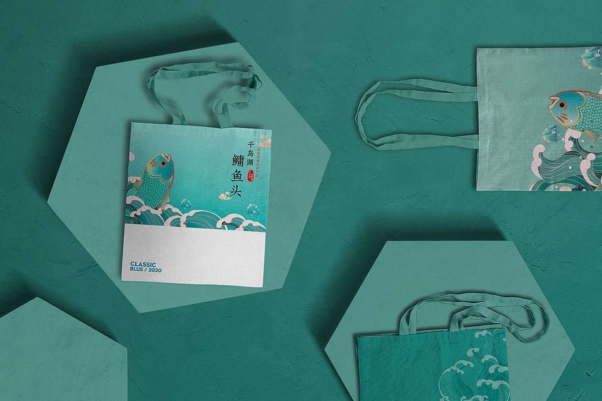 千岛湖鳙鱼头国潮包装设计