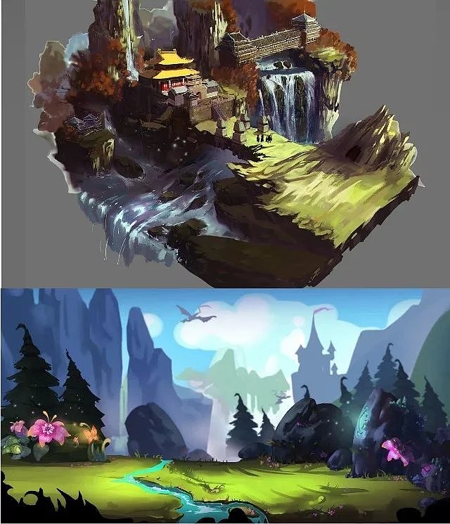 插画优秀作品之游戏场景以及游戏人物绘画【潭州教育】