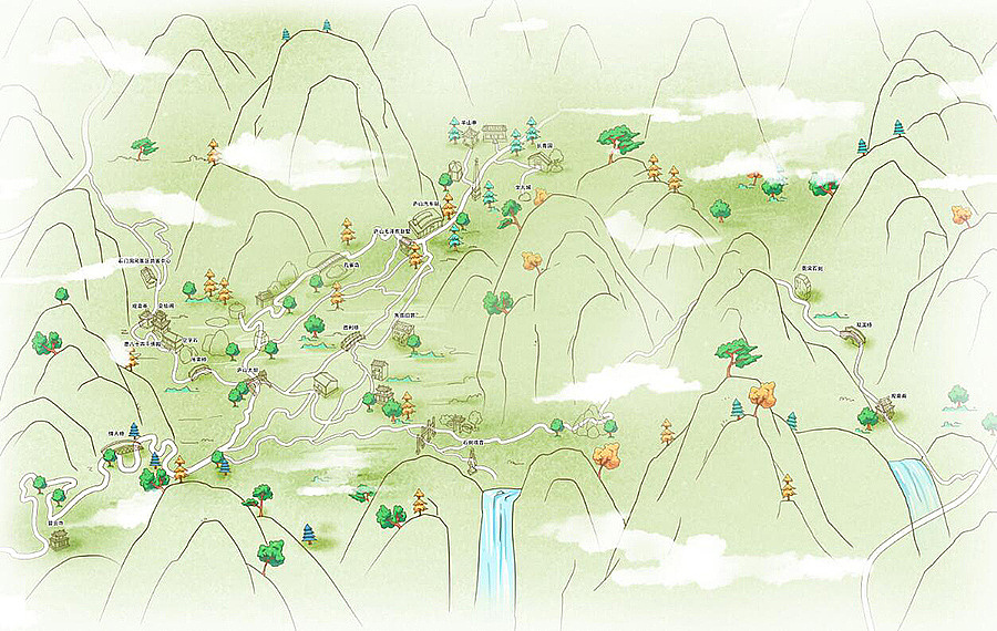 庐山手绘来了大地手绘