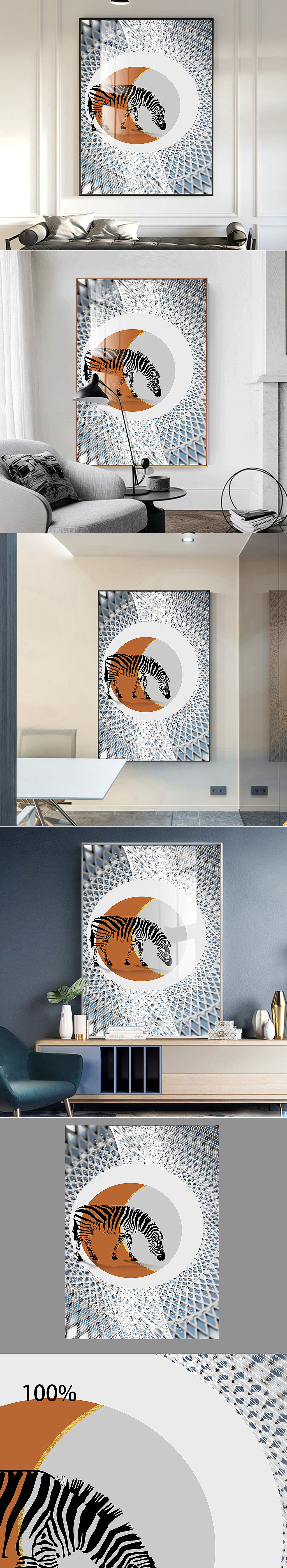 现代客厅装饰画玄关画抽象北欧抽象画后现代挂画