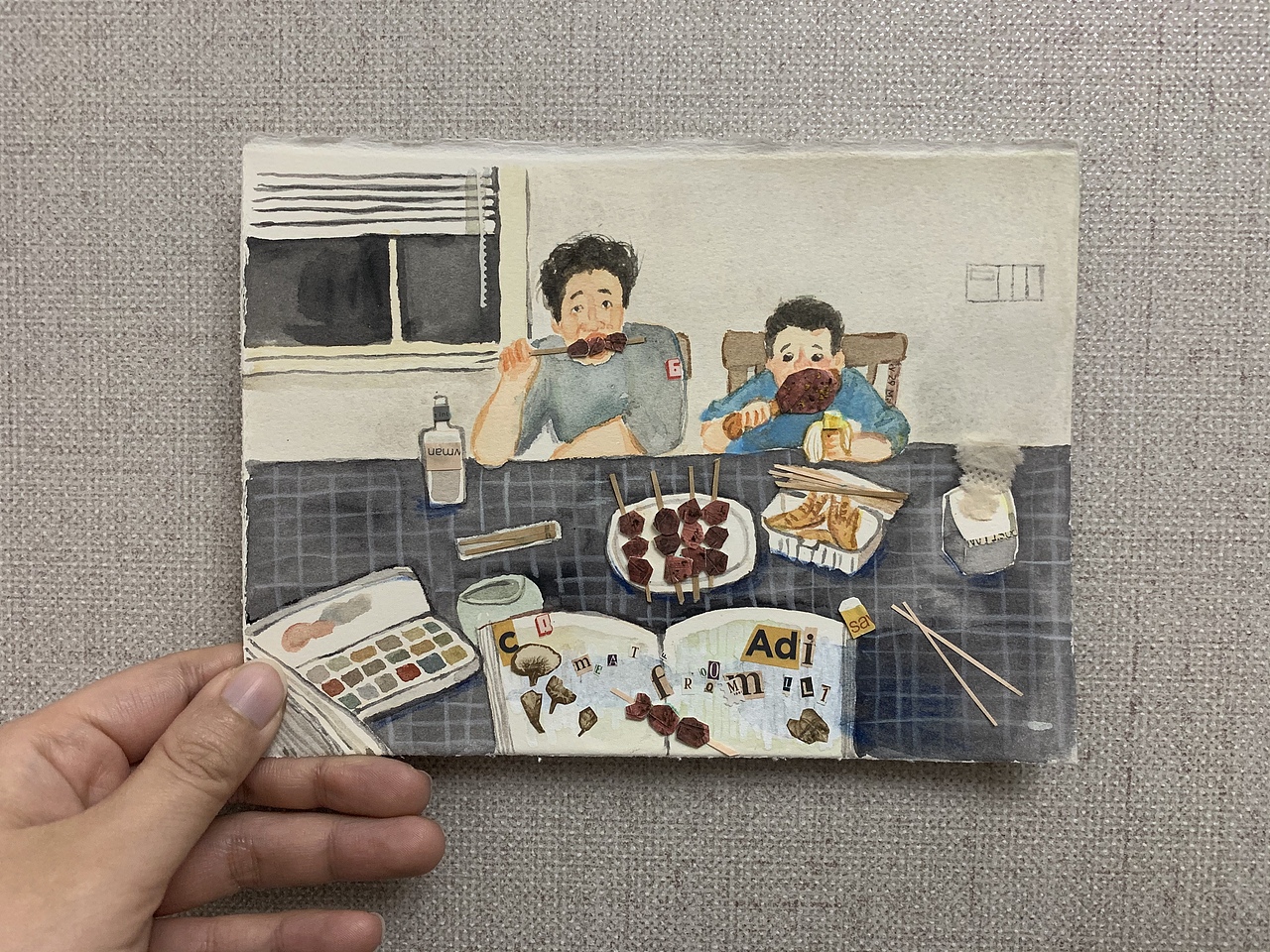 封印在家的烤羊肉