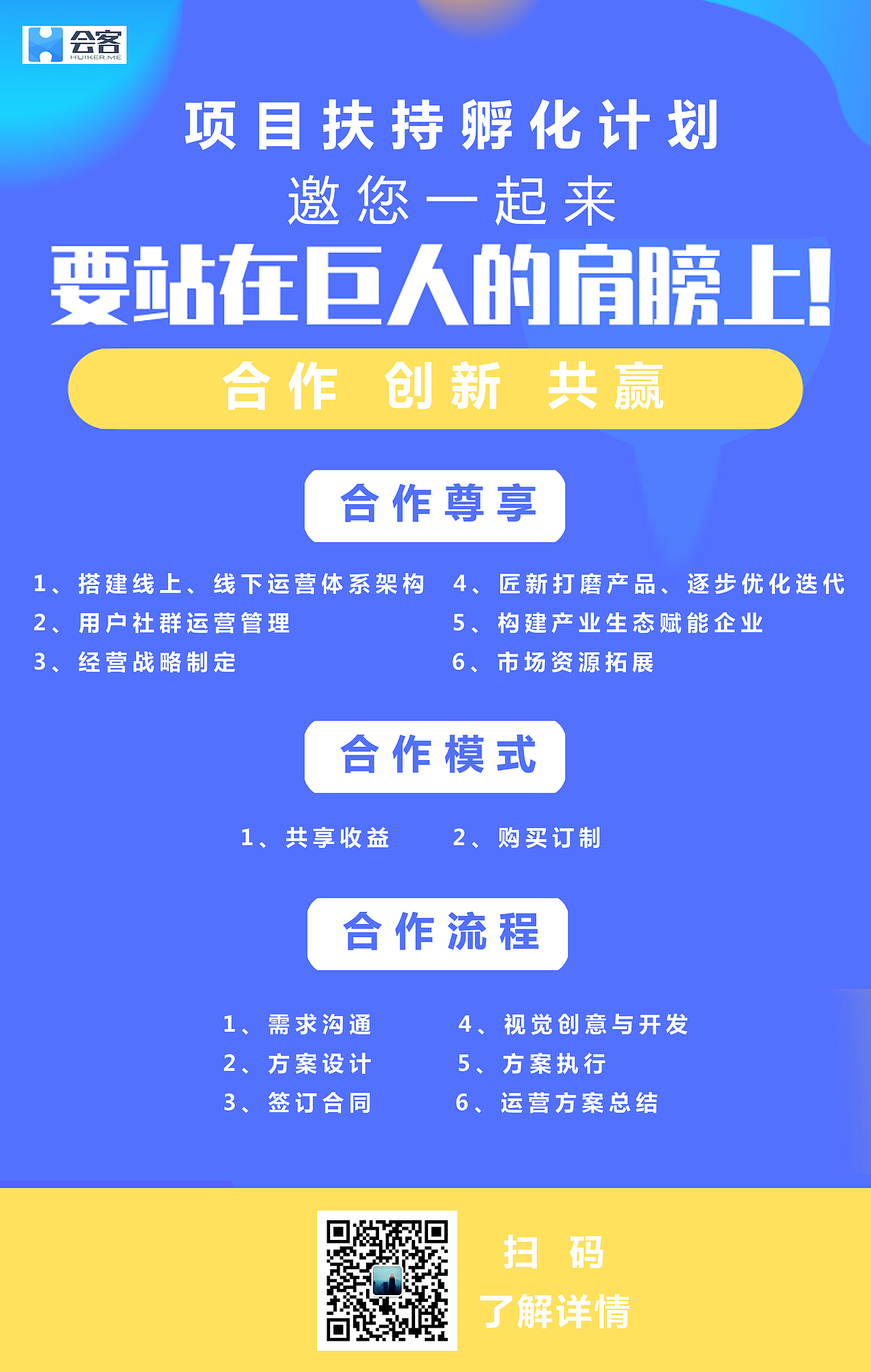 项目扶持孵化计划