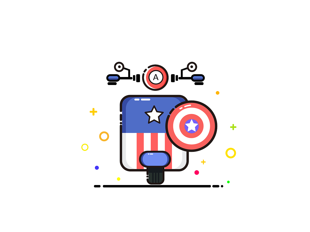 萌萌哒电动车（图ZNzQ2NzM0NDQ=） - 创作习作 - 站酷设计师丽娜王原创素材 - 站酷ZCOOL