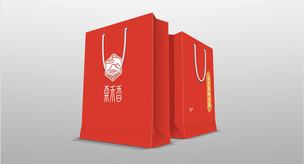【市野品策】粟禾香 品牌设计 LOGO设计 传统餐饮 手绘