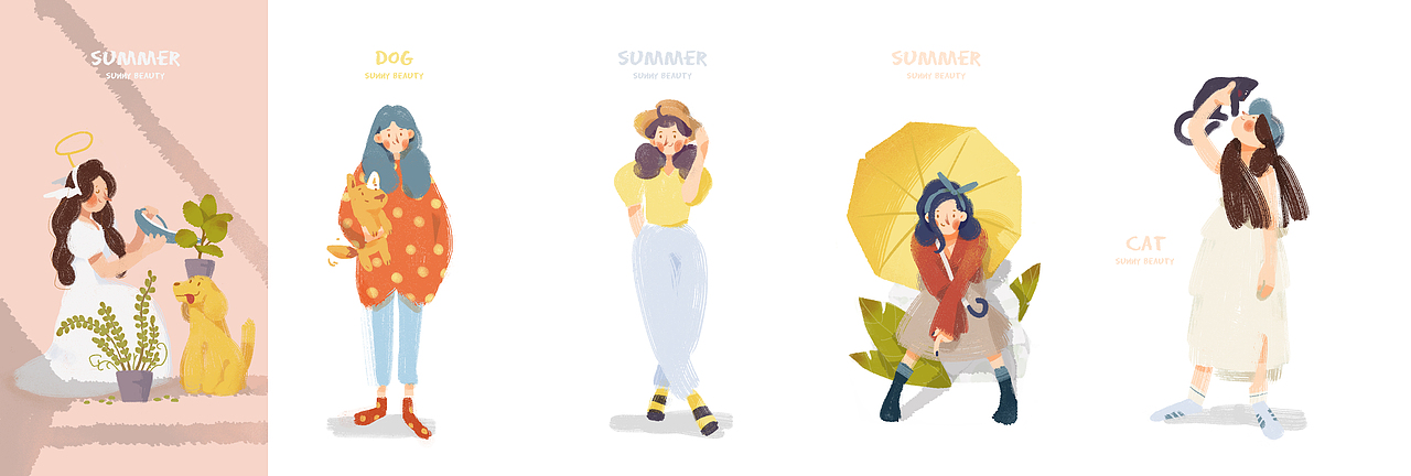 美美装扮的夏天就要来了（图ZMTE0MTE1NTE2） - 创作习作 - 站酷设计师AC炒碗面原创素材 - 站酷ZCOOL