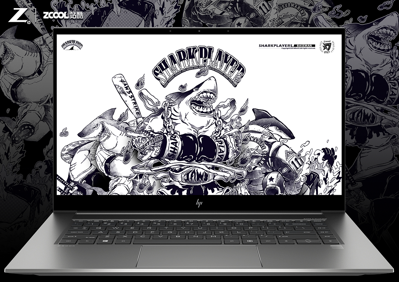 「Z一刻」鲨鱼运动员（图ZMjU0OTM2Mzk2） - 文案/策划 - 站酷设计师刃一原创素材 - 站酷ZCOOL