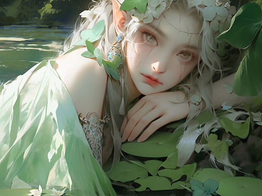 荷花精灵（个人主页-ZNjgxNDA4NTI=） - AI作品 - 站酷设计师芊蝶原创素材 - 站酷ZCOOL