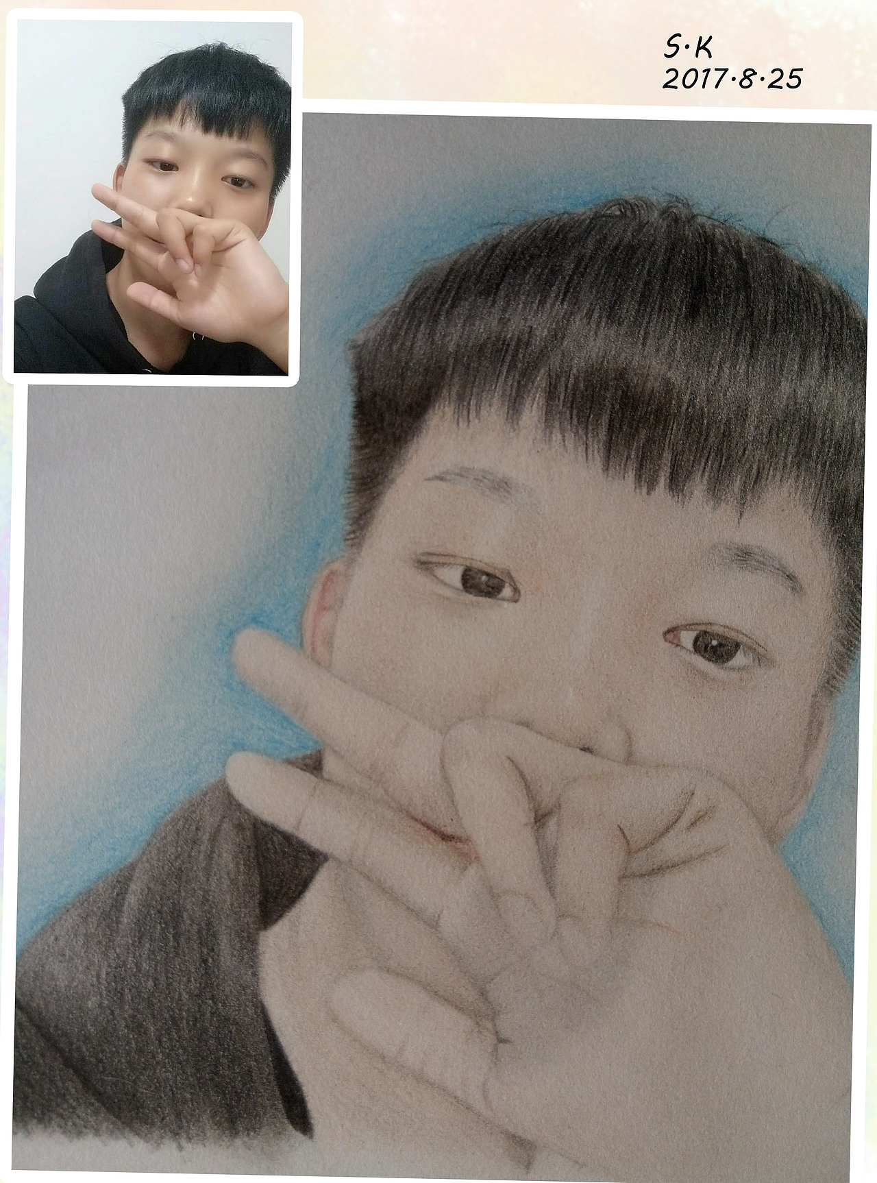 彩铅人物练习（图ZOTY4NTQxNTY=） - 绘画 - 站酷设计师施珂原创素材 - 站酷ZCOOL