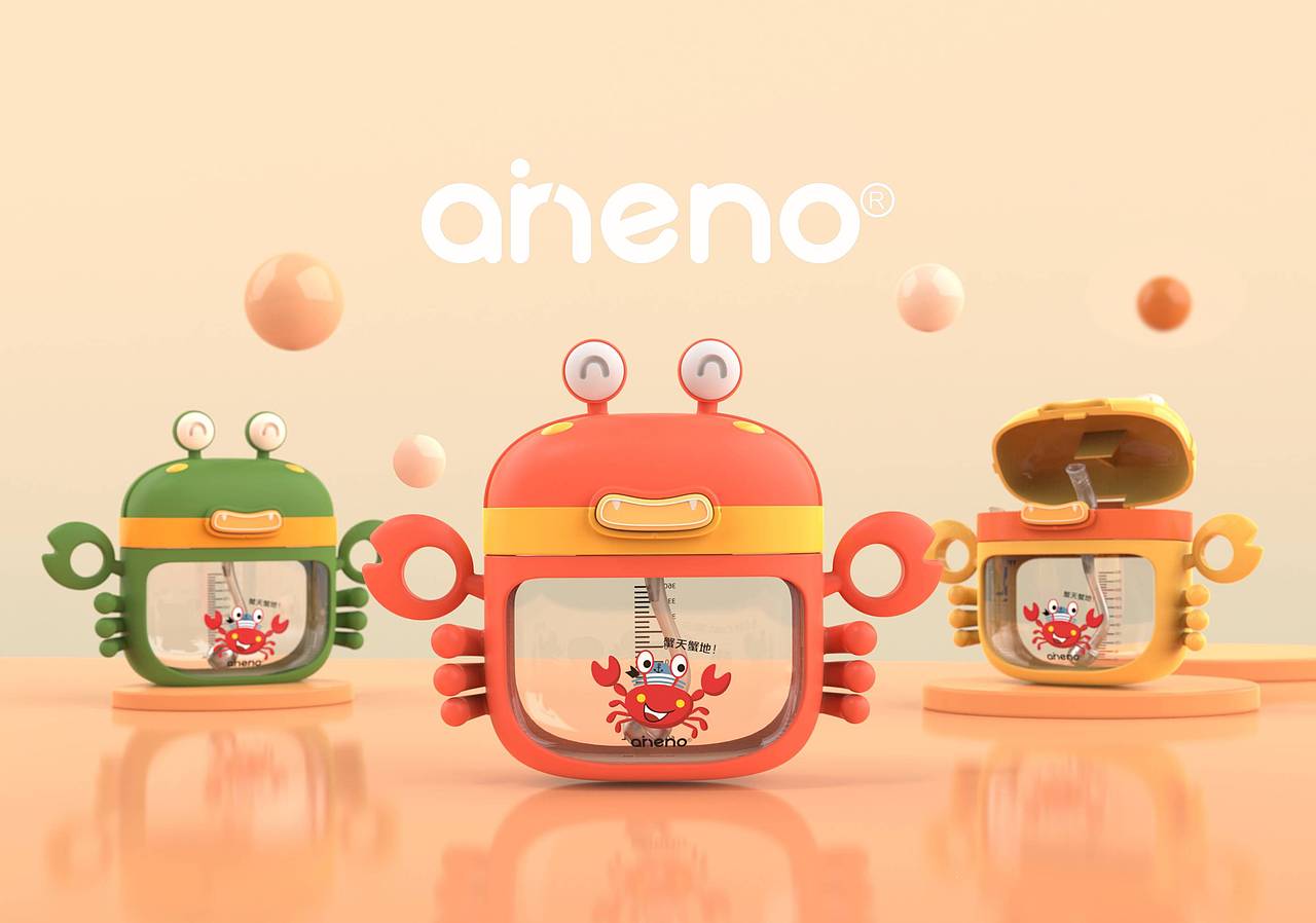 恩尼诺螃蟹儿童水壶