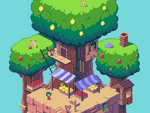 下半年像素畫總結(jié)（個人主頁-ZNDk5NTQ5NzI=） - 像素畫 - 站酷設(shè)計師bluexel原創(chuàng)素材 - 站酷ZCOOL