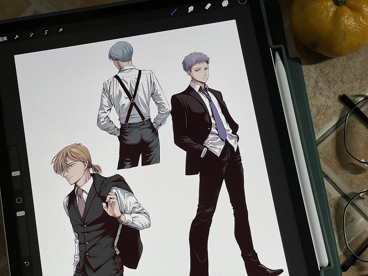 女性凝视 西装主题 漫画风 少年（图ZMjc0OTAwODgw） - 单幅漫画 - 站酷设计师诚星s原创素材 - 站酷ZCOOL