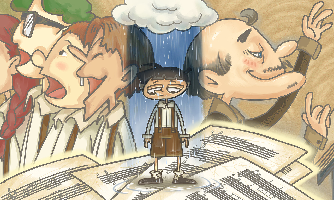 《声之伴》绘本插画 毕设作品