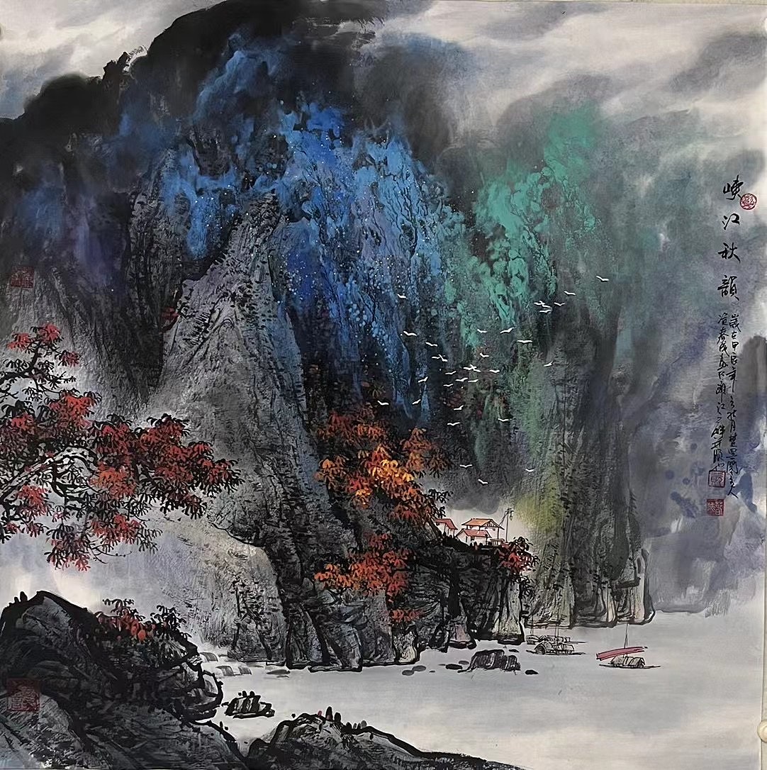 画家资春城山水画作品新作