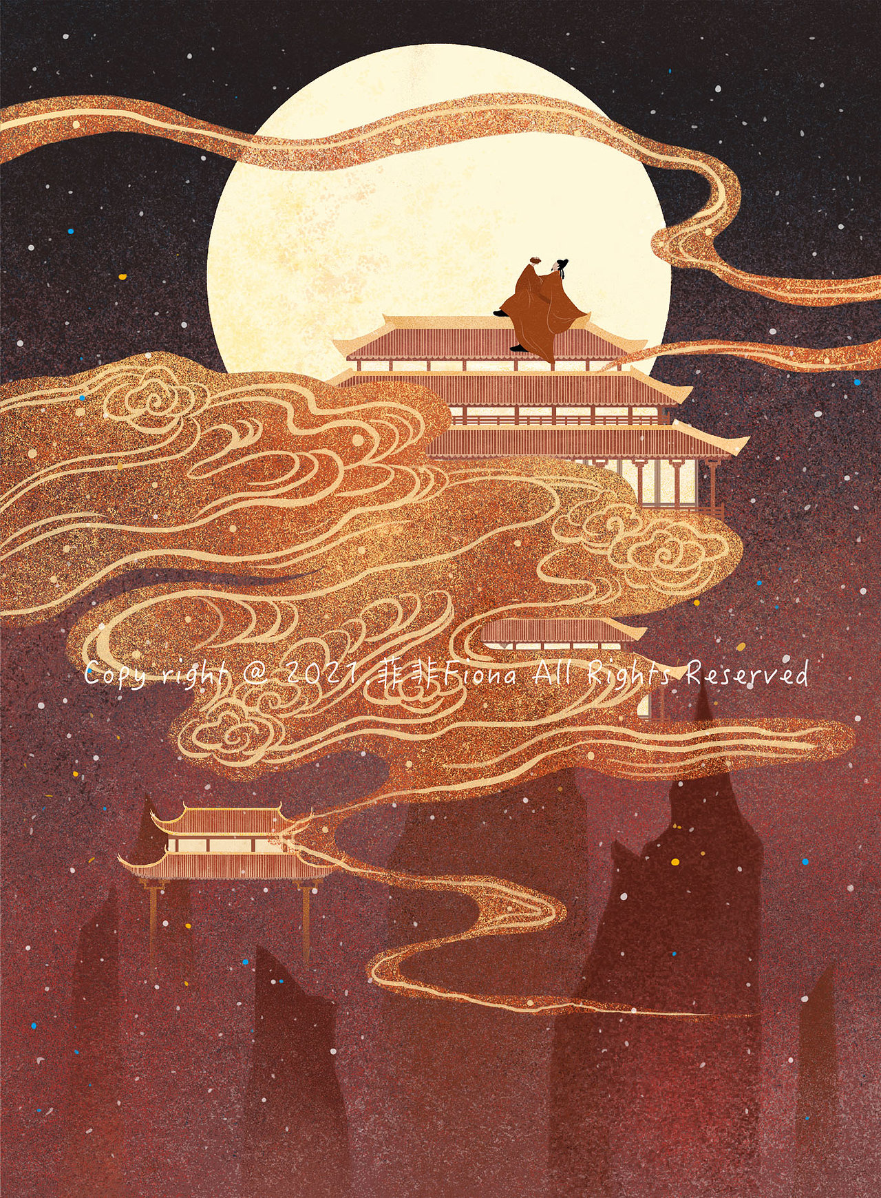 一组中国风插画（七）（图ZMjcwNDY5MjM2） - 商业插画 - 站酷设计师菲非Fiona原创素材 - 站酷ZCOOL