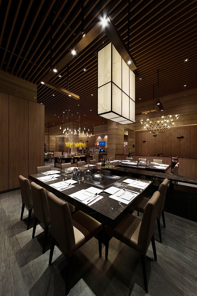 郑州铁板烧餐厅设计_大鱼铁板烧餐厅效果图_京创装饰