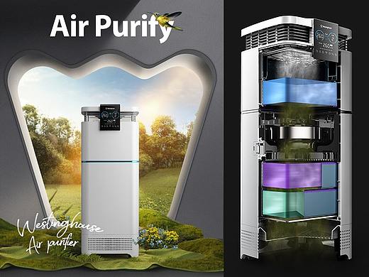 西屋空气净器（详情+视频） X 问虎视觉