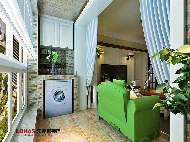 芳泽园89平两室装修效果图