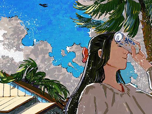 夏至女孩绘