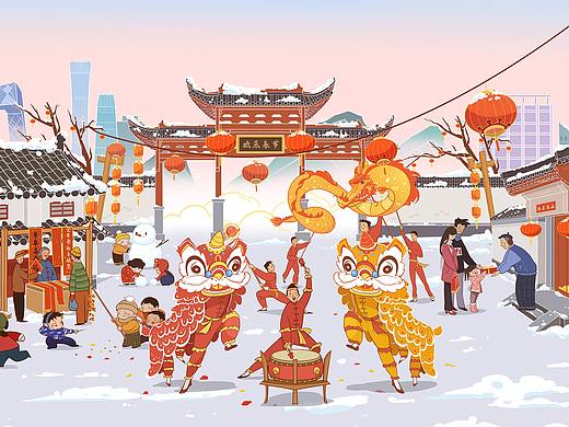 新年大场景