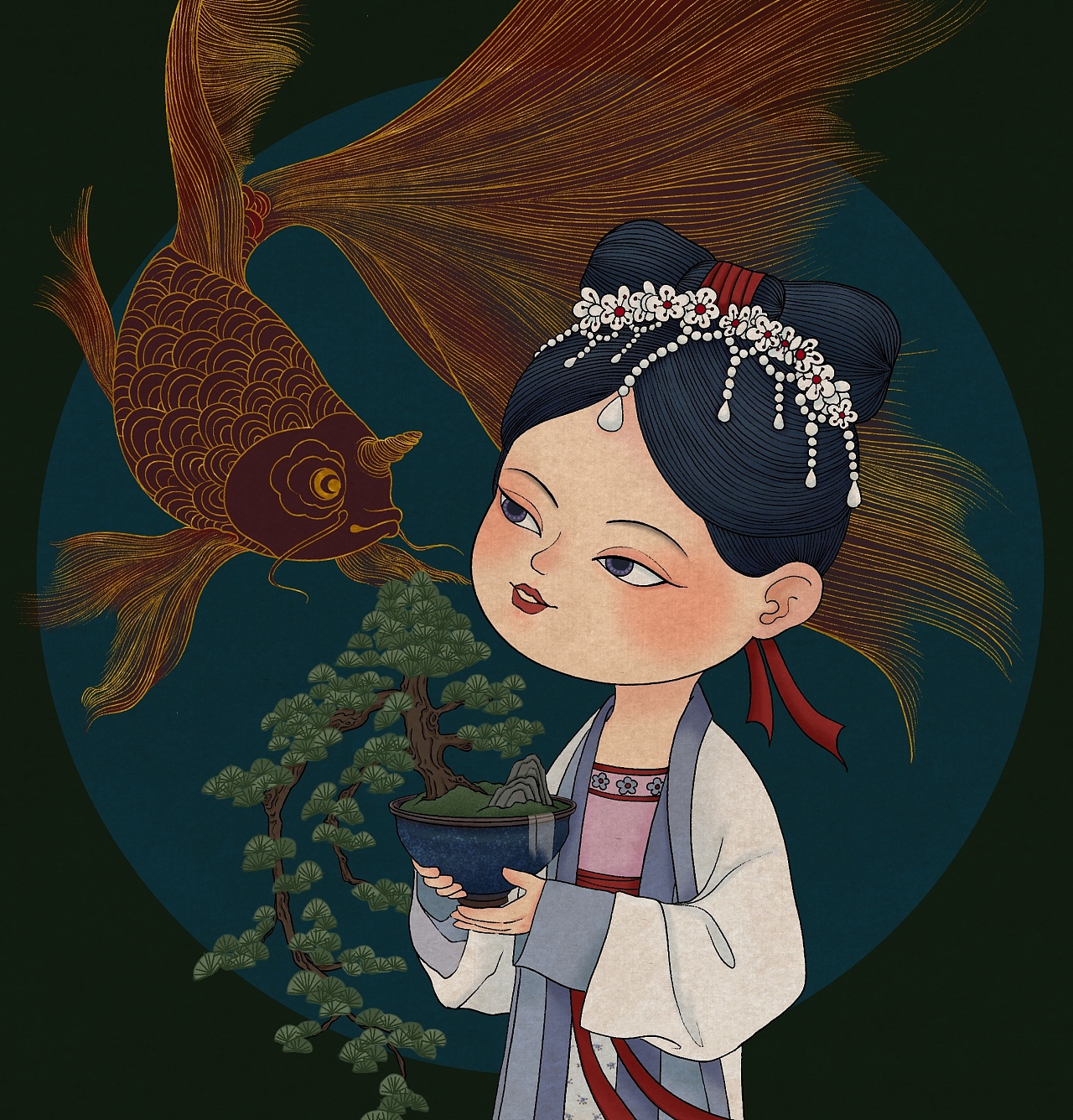 四雅集——点茶篇|插画|商业插画|六米咯 - 原创作品 - 站酷 (zcool)