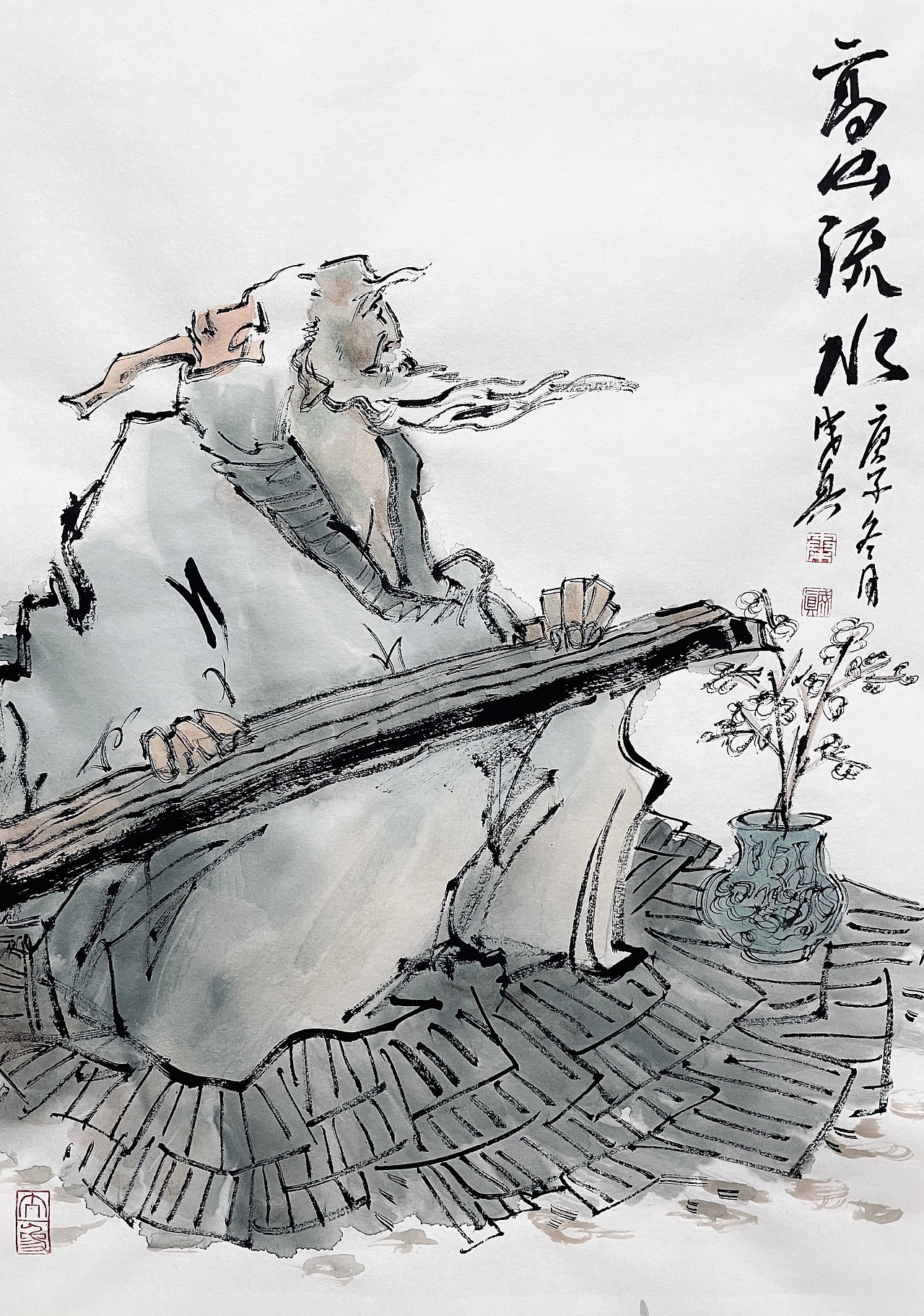 水墨人物画定期更新（图ZMjQyODYzODQ0） - 绘画 - 站酷设计师qinchengzhen原创素材 - 站酷ZCOOL