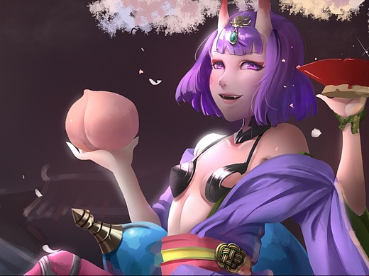 fgo酒吞童子同人插画