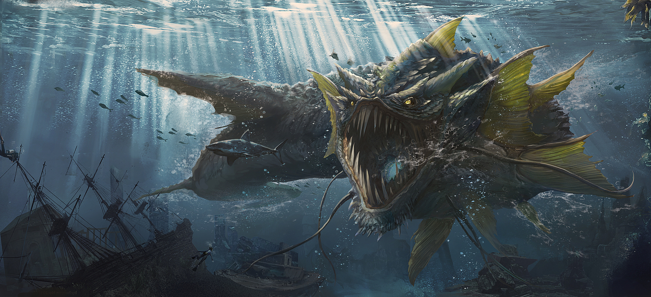 海怪（图ZMjkzMzI4OTQw） - 概念设定 - 站酷设计师dog723原创素材 - 站酷ZCOOL