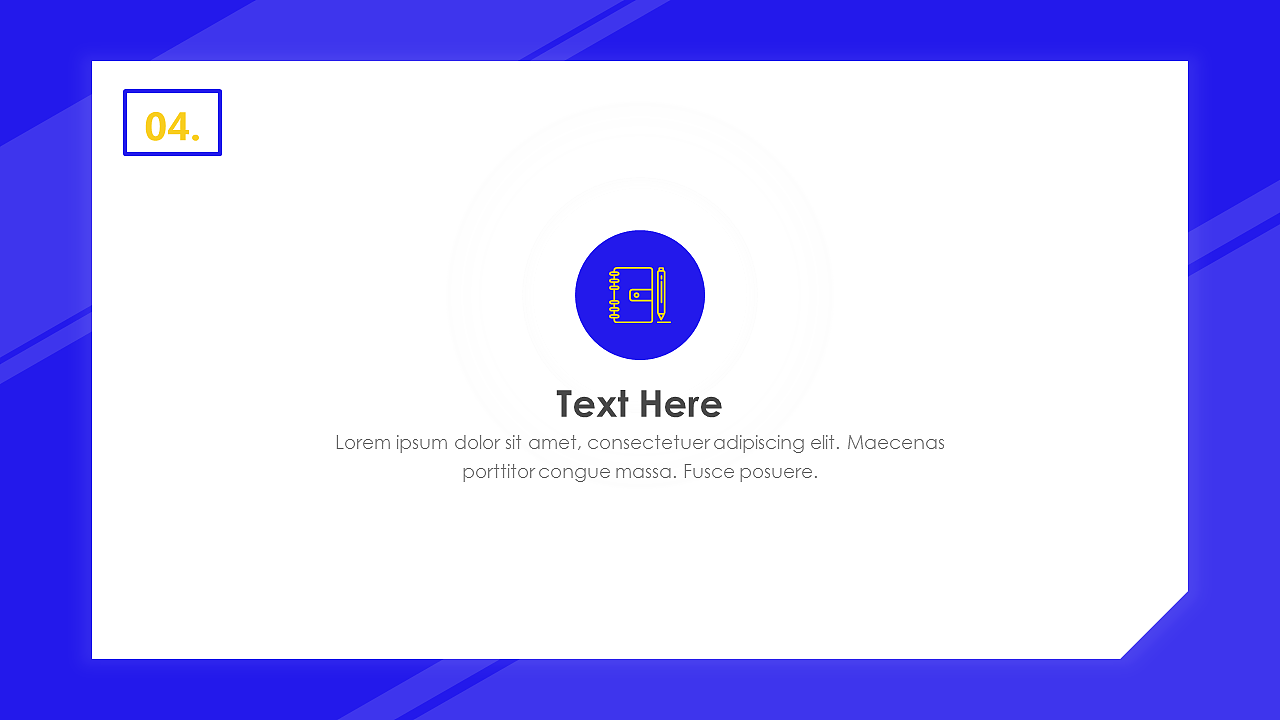 蓝色简约工作汇报模板