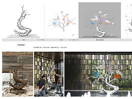 雕塑《思韵闻道》原创设计